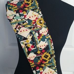 LuLaRoe holiday print leggings sz tween